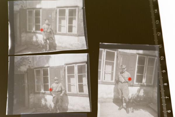 fünf alte Negative - Portraits Pimpf HJ und SA-Mann